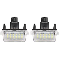 Yctze Luz de Placa de Licencia de 2 Piezas- lámpara de luz LED de número de PC Apta para Corolla 2014
